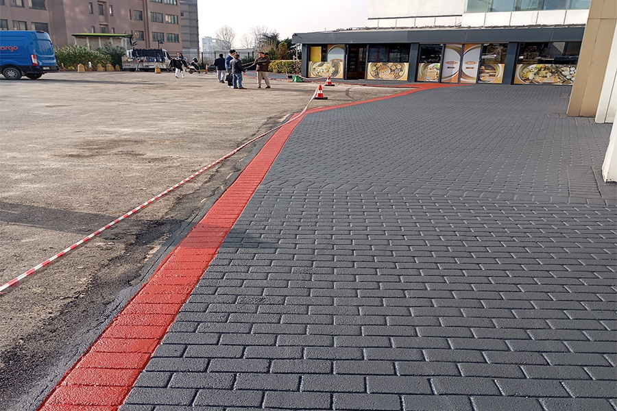 Renkli Desenli Asfalt